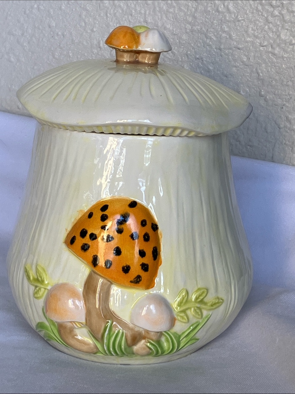 Vintage Arnels Mushroom Canister Cookie Jar